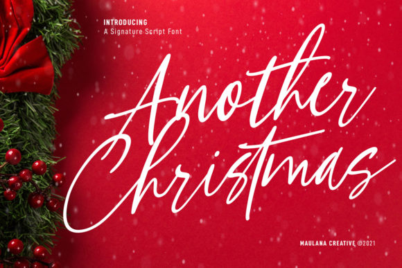 Another Christmas Script: A Festive Typeface for Editors