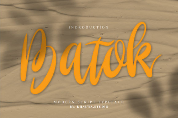 Batok Script: A Timeless Typeface for Editorial Design