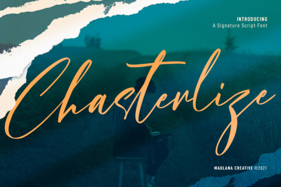 Chasterlize Script: A Review of This Slanted Signature Typeface