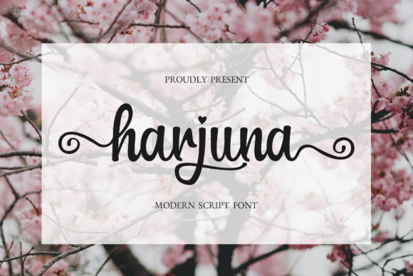 Harjuna Script: A Typeface for Modern Branding