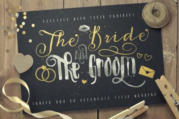 Just Married: A Chic Script Font for Editorial Design
