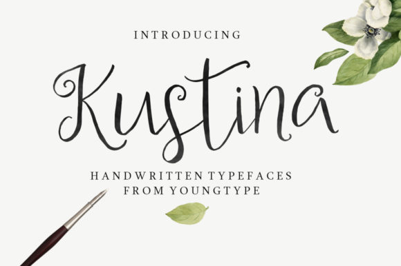 Kustina Script: A Playful Typeface for Makers