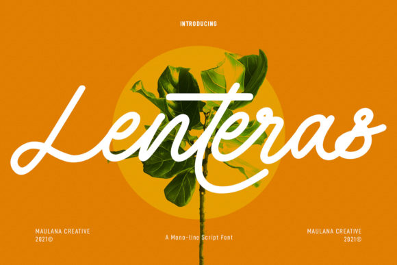 Lenteras Monoline Script: A Vintage Typeface for Branding