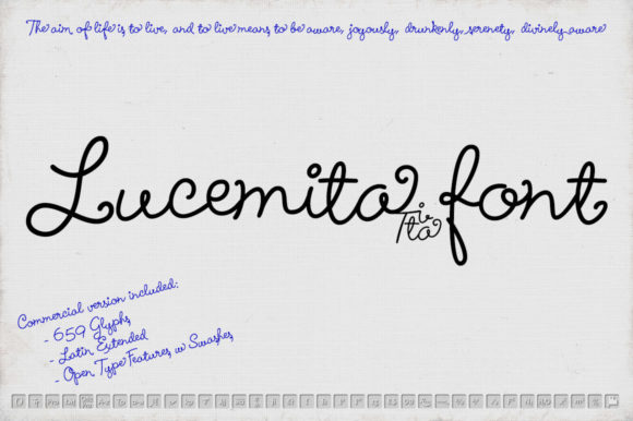 Lucemita Script: A Handwritten Typeface for Modern Editorial Design