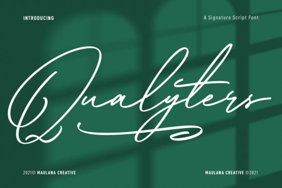Qualyters Script: A Premium Font for Brand Identity
