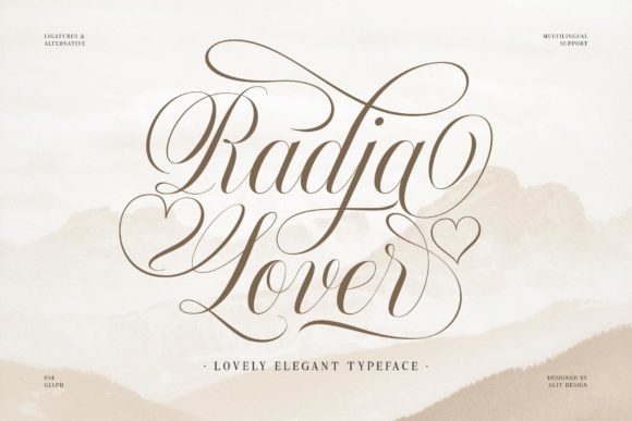 Radja Lover Script: A Romantic Typeface for Modern Brands