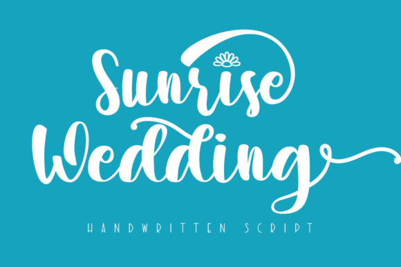 Sunrise Wedding: A Delicate Script Font for Web Design