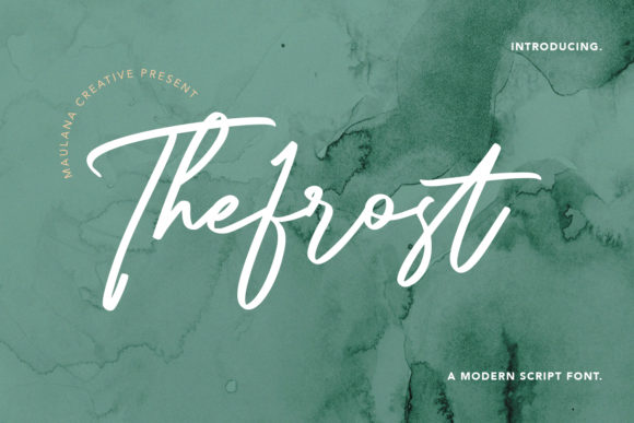 The Frost Modern Script Font for Branding