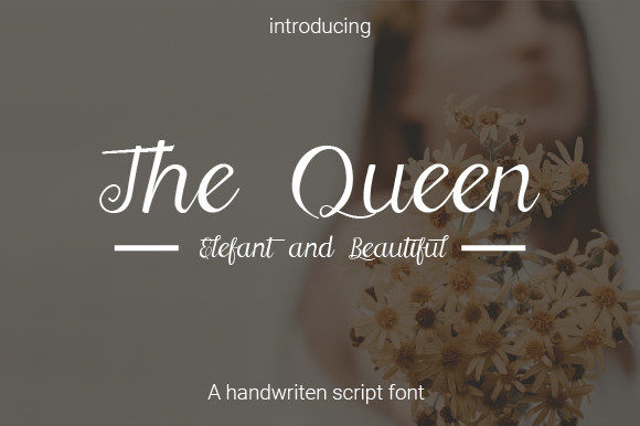 The Queen Script Font for Elegant Branding