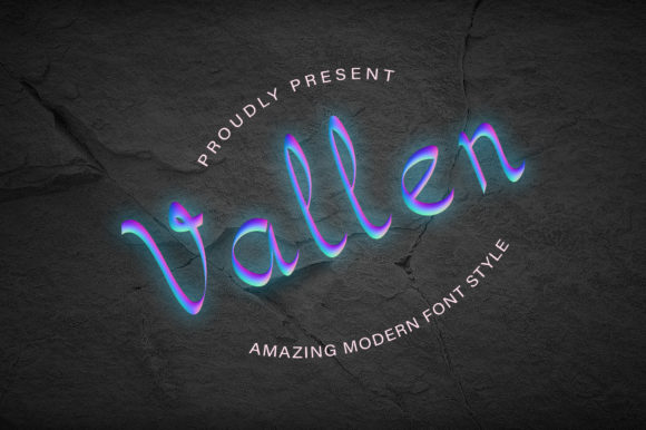 Vallen Typeface: A Balanced Script for Editorial Design